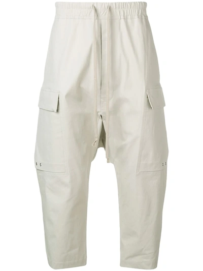 Shop Rick Owens Drop-crotch Trousers In Grau