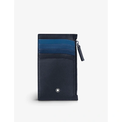 Shop Montblanc Meisterstück Pocket 5cc Branded Leather Wallet