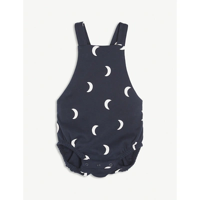 Shop Organic Zoo Vy Midnight Organic-cotton Bloomers 0-12 Months In Navy
