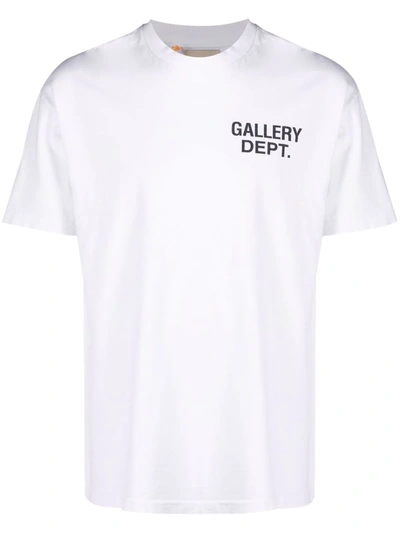 GALLERY DEPT 水色Tシャツ M Gallery Dept. Logo Short-sleeved T-shirt In White | ModeSens