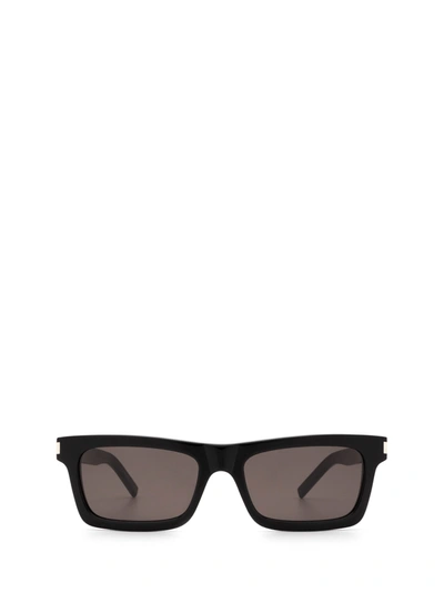 Shop Saint Laurent Sl 461 Black Sunglasses