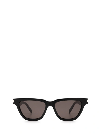 Shop Saint Laurent Sl 462 Black Sunglasses