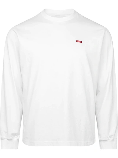 Supreme Small Box Logo Long-sleeve T-shirt In Weiss | ModeSens