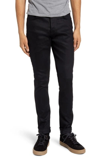 Shop Bldwn Modern Skinny Fit Jeans In Black Stch Selvedge
