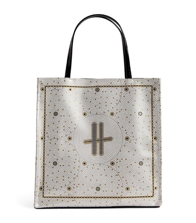 Shop Harrods Small Mosaic Floor Shopper Bag In Multi
