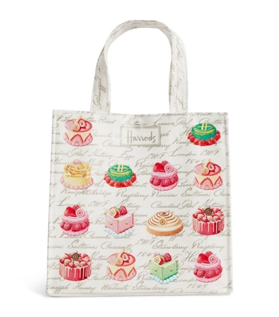 Shop Harrods Small Cakes And Bakes Shopper Bag In Multi