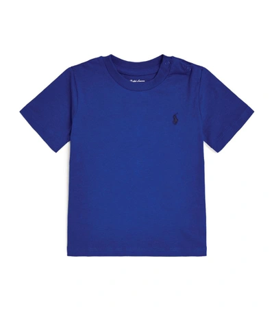 Shop Ralph Lauren Polo Pony T-shirt (3-24 Months) In Blue