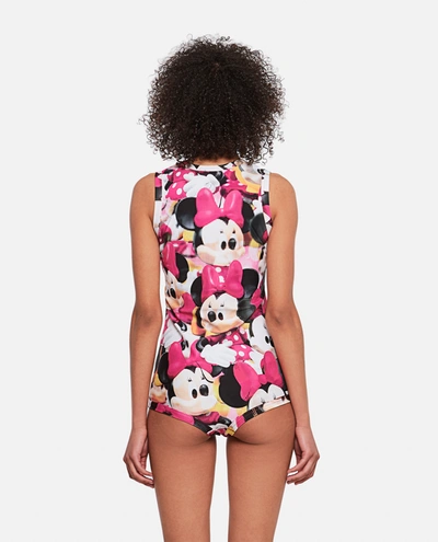 Shop Comme Des Garçons Comme Des Garcons Minnie Sleeveless Bodysuit In Pink