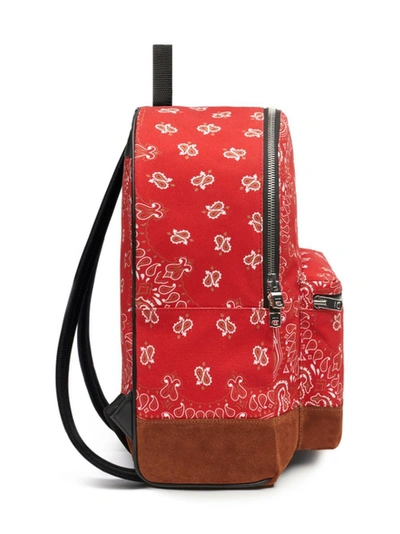 Shop Amiri Classic Bandana Backpack, Red