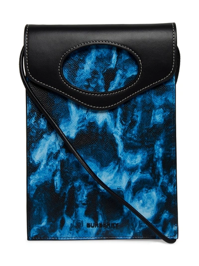 Shop Burberry Ripple Print Micro Pocket Bag, Midnight Navy