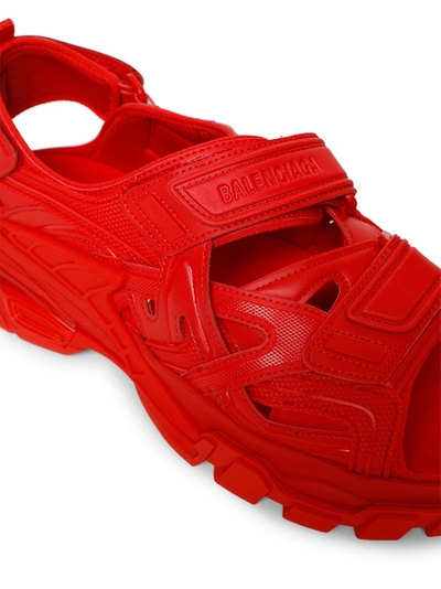 Shop Balenciaga Track Sandals, Red