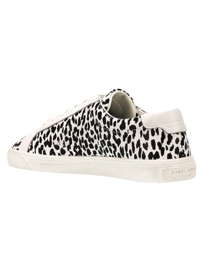 Shop Saint Laurent Andy Low-top Perforated Sneaker