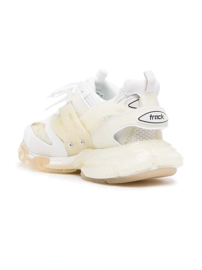 Shop Balenciaga Track Clear Sole Sneaker, Cream White