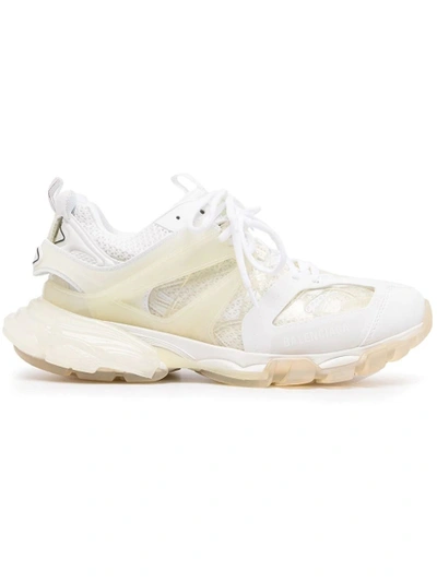 Shop Balenciaga Track Clear Sole Sneaker, Cream White