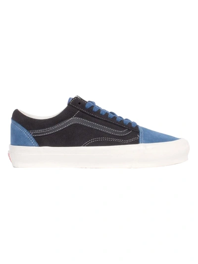 Shop Vans Ua Og Old Skool Lx Low Top, Suede Navy In Blue