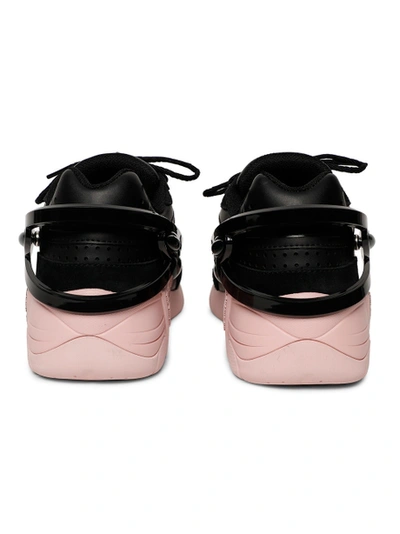 Shop Raf Simons Cylon-21 Low-top Sneakers, Black And Pink