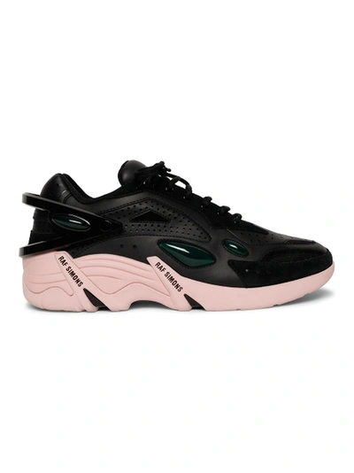 Shop Raf Simons Cylon-21 Low-top Sneakers, Black And Pink