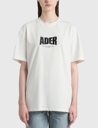 Ader Error Ader Logo T-shirt In White | ModeSens