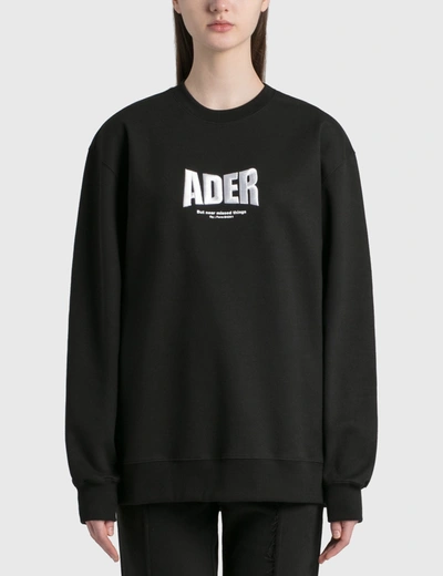 Shop Ader Error Ader Logo Sweatshirt In Black