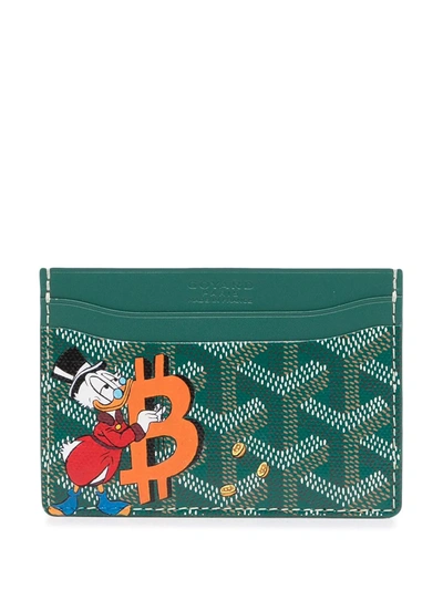 Pre-owned Goyard 2000s  St. Sulpice Cardholder In Green