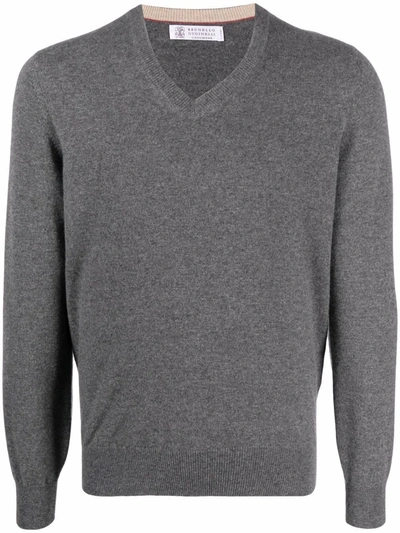 Brunello Cucinelli Sweater In Grey