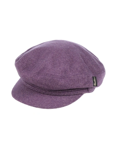 Shop Borsalino Hats In Mauve