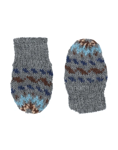 Shop Caramel Newborn Gloves Grey Size 3 Alpaca Wool