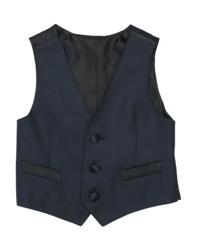 Shop Dolce & Gabbana Vests In Dark Blue