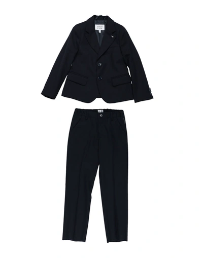 Shop Armani Junior Suits In Dark Blue