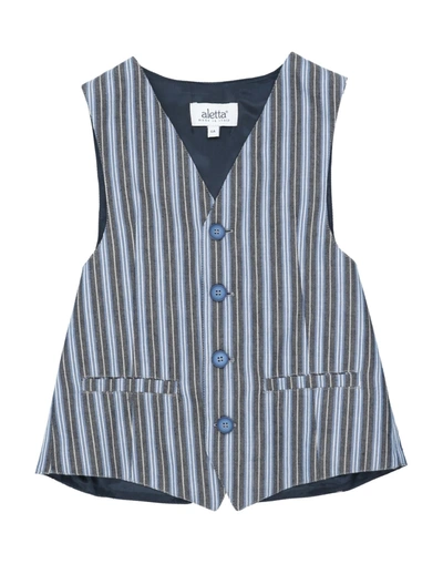 Shop Aletta Toddler Boy Tailored Vest Black Size 6 Cotton, Linen