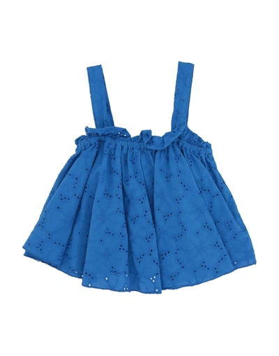 Shop Dixie Toddler Girl Blouse Blue Size 4 Cotton