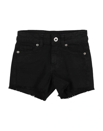 Shop Dixie Toddler Girl Denim Shorts Black Size 6 Cotton, Elastane