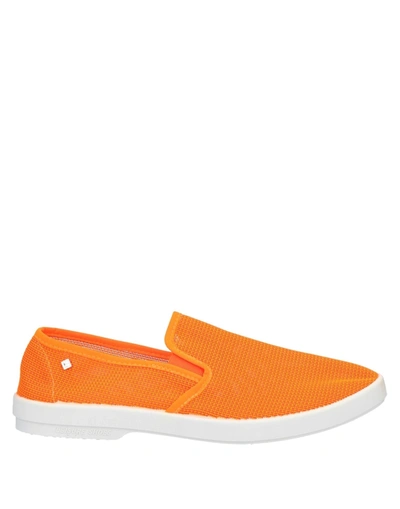 Shop Rivieras Man Sneakers Orange Size 9 Textile Fibers