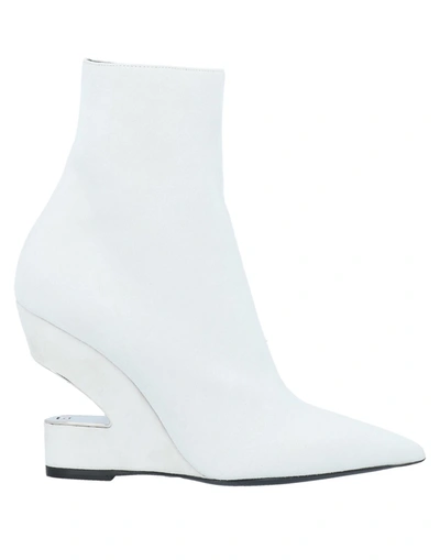 Shop Balmain Ankle Boot In White