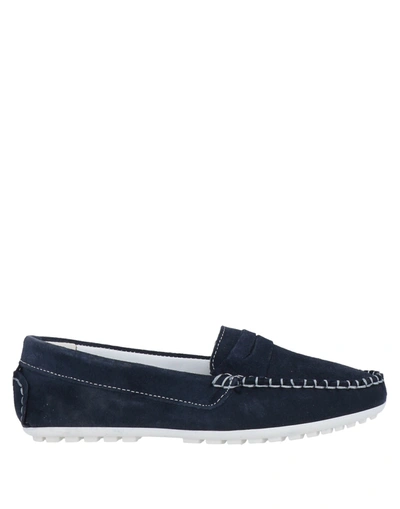 Shop Héros Loafers In Dark Blue