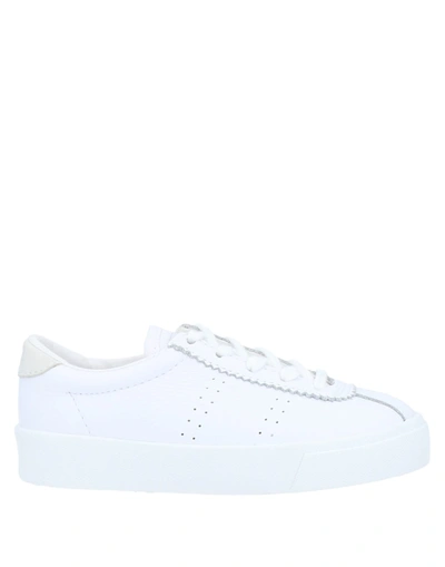 Shop Superga Toddler Sneakers White Size 8.5c Soft Leather, Textile Fibers