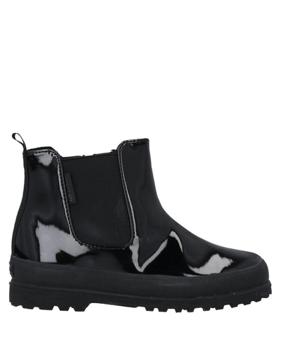 Shop Superga Toddler Girl Ankle Boots Black Size 9.5c Textile Fibers