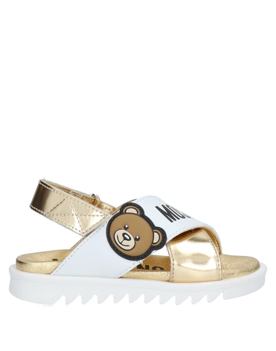 Shop Moschino Teen Sandals In White