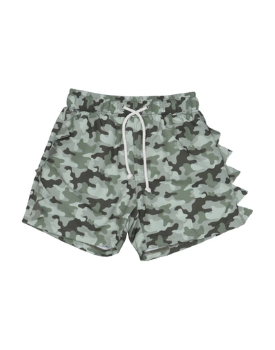 Shop Yporqué Toddler Boy Swim Trunks Military Green Size 6 Polyester