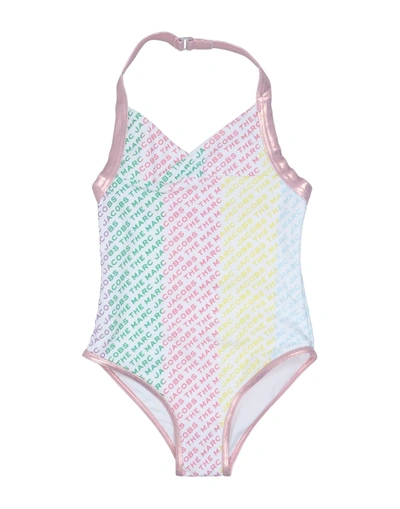 Shop The Marc Jacobs Marc Jacobs Toddler Girl One-piece Swimsuit White Size 4 Polyamide, Elastane