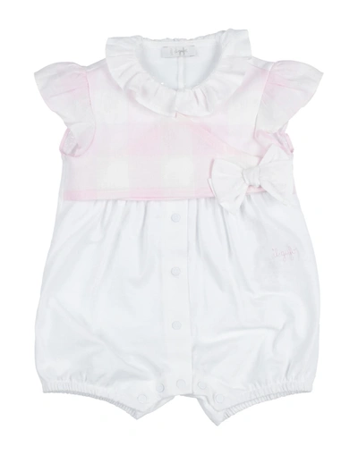 Shop Il Gufo Newborn Girl Baby Jumpsuits & Overalls Pink Size 1 Cotton, Linen