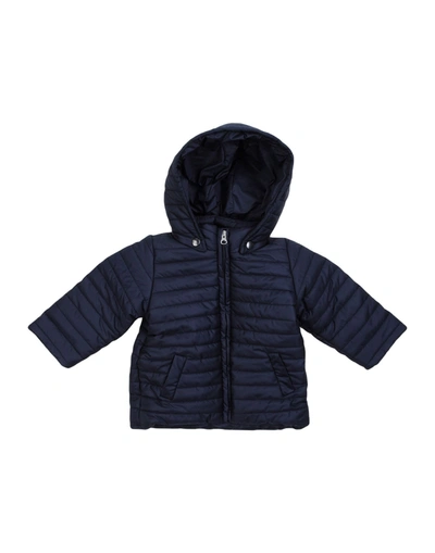 Shop Muffin & Co. Synthetic Down Jackets In Dark Blue