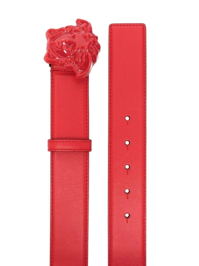 NEW Versace $1,100 Red Quilted Leather MEDUSA HEAD Belt Bag