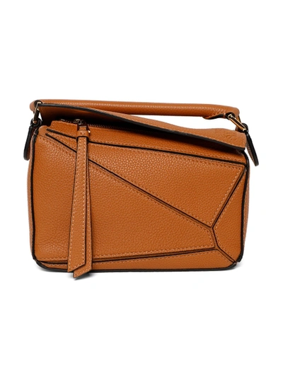 Shop Loewe Mini Puzzle Crossbody Bag, Light Caramel