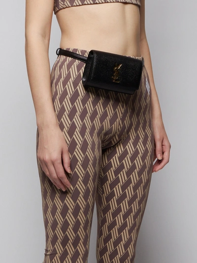 Shop Saint Laurent Mini Kate Leather Belt Bag, Black