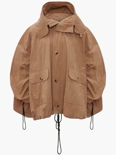 Shop Jw Anderson Short Bubble Parka In Neutrals