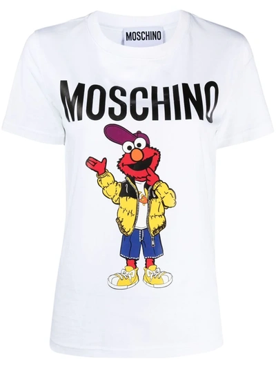 Shop Moschino Sesame Street© T-shirt In Weiss