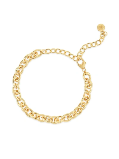 Shop Dinny Hall Raindrop Small Chain-link Bracelet In Gold