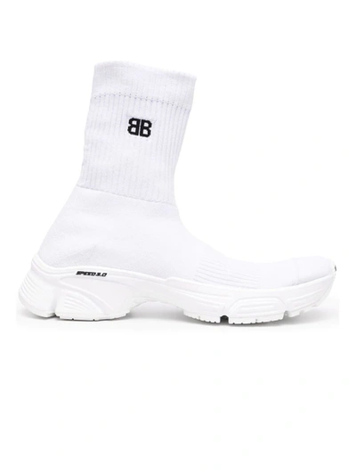Shop Balenciaga Speed 3.0 Sneakers, White