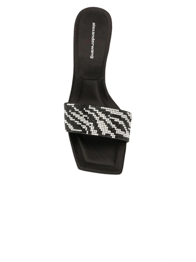 Shop Alexander Wang Jessie Zebra Crystal Sandal